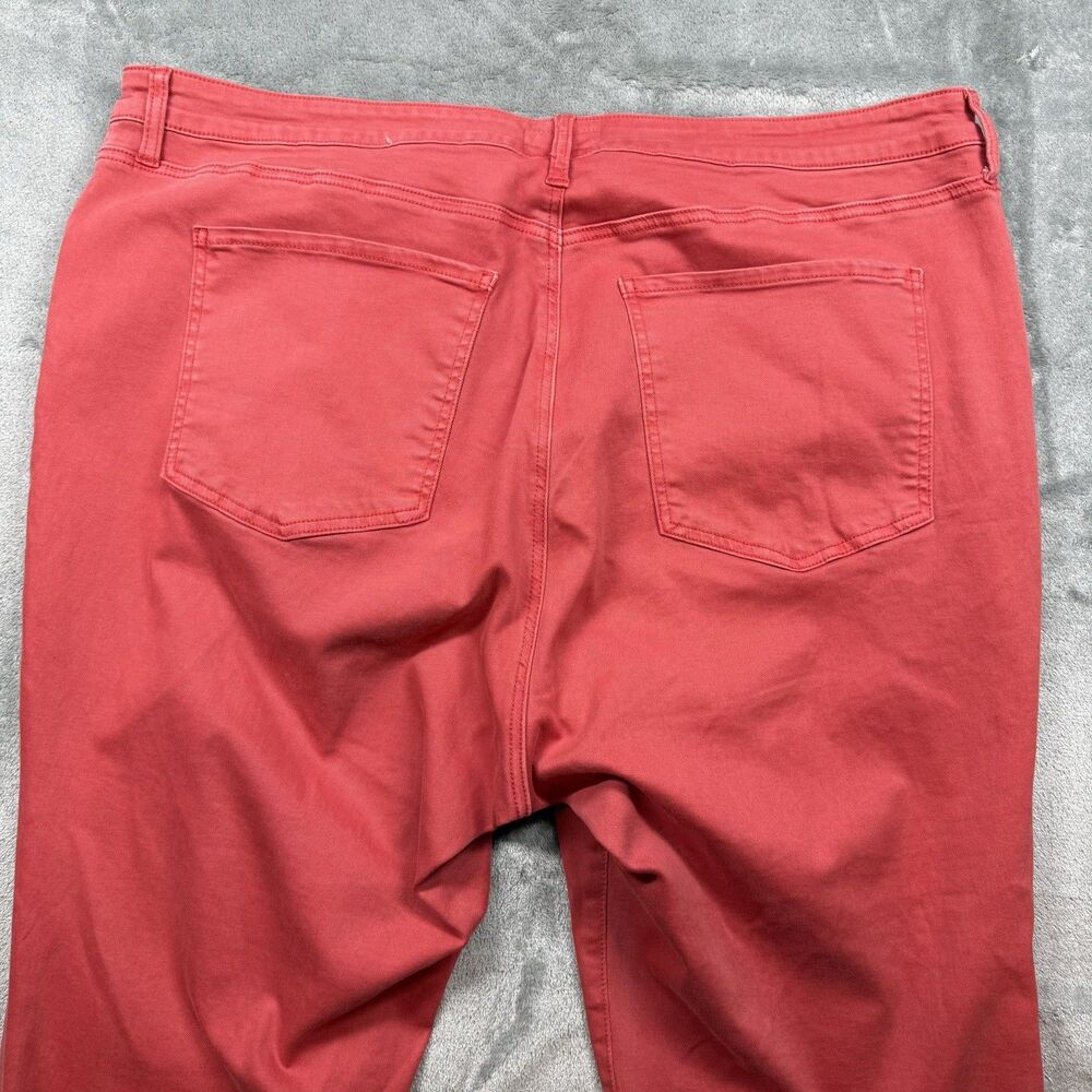 Kut from the Kloth Jeans Womens 22W Orange Reese Fab Ab Ankle Straight Distress - Picture 4 of 9